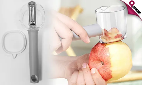 Multifunctional Peeler with Container & Lid!